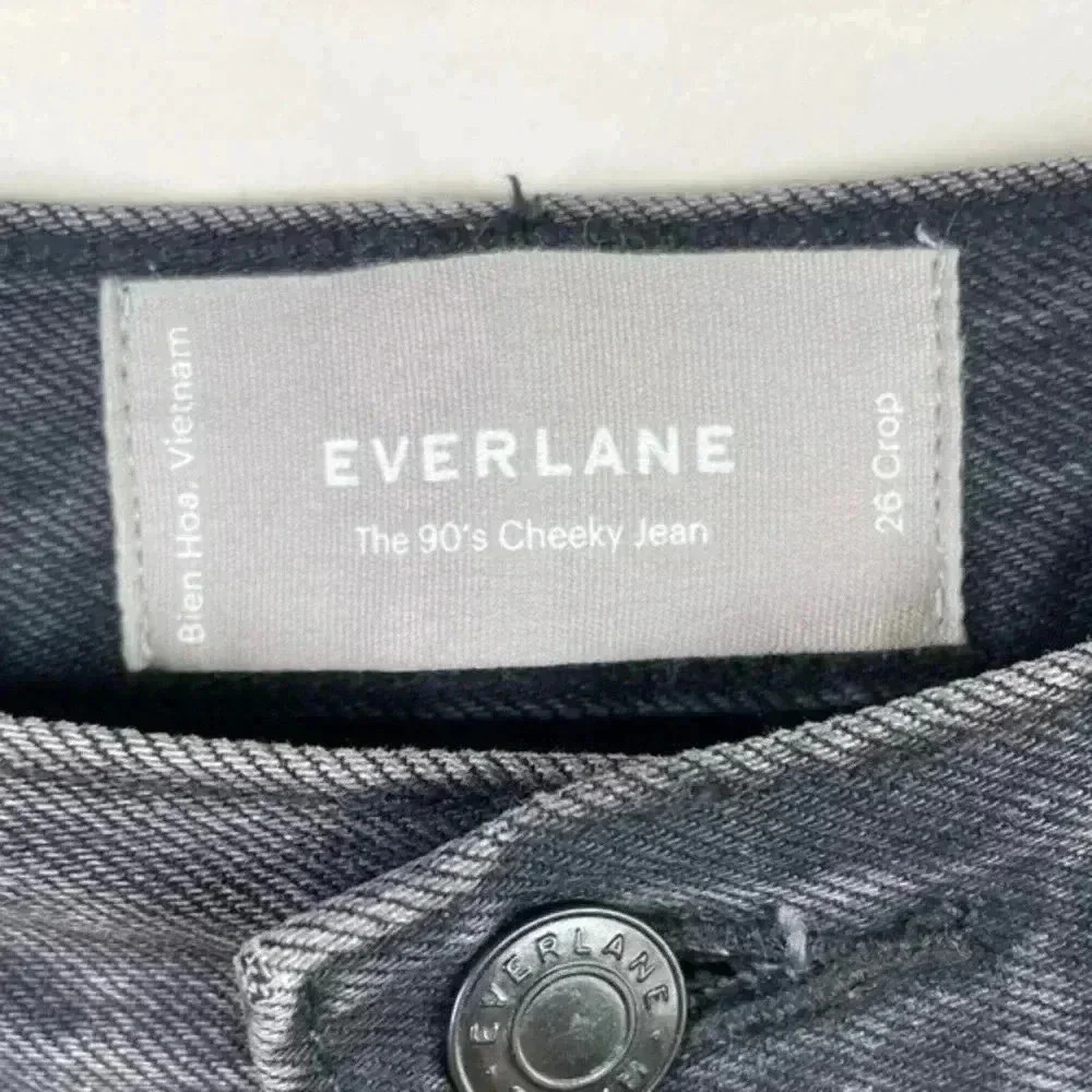 Everlane Dark Wash The 90s Cheeky Straight Leg Ankle Jean - Picture 6 of 7